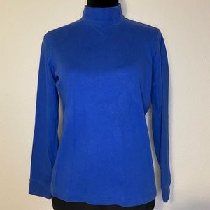 L.L. Bean Women’s Small Blue Turtle Neck Long Sleeve Shirt